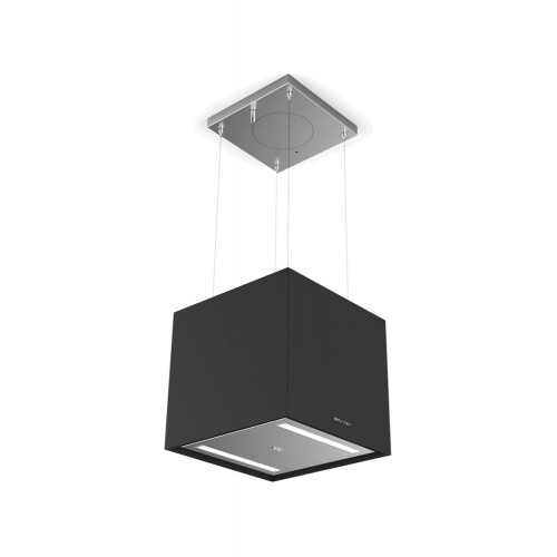 Faber Campana isla suspendida SOFT CUBE F40 345.0607.590 FENIX NTM acabado negro Ingo 41 cm