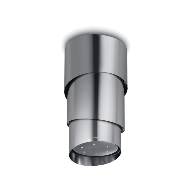  Faber Hotte îlot suspendue PAREO PLUS KL 345.0492.593 finition acier inoxydable Ø50 cm