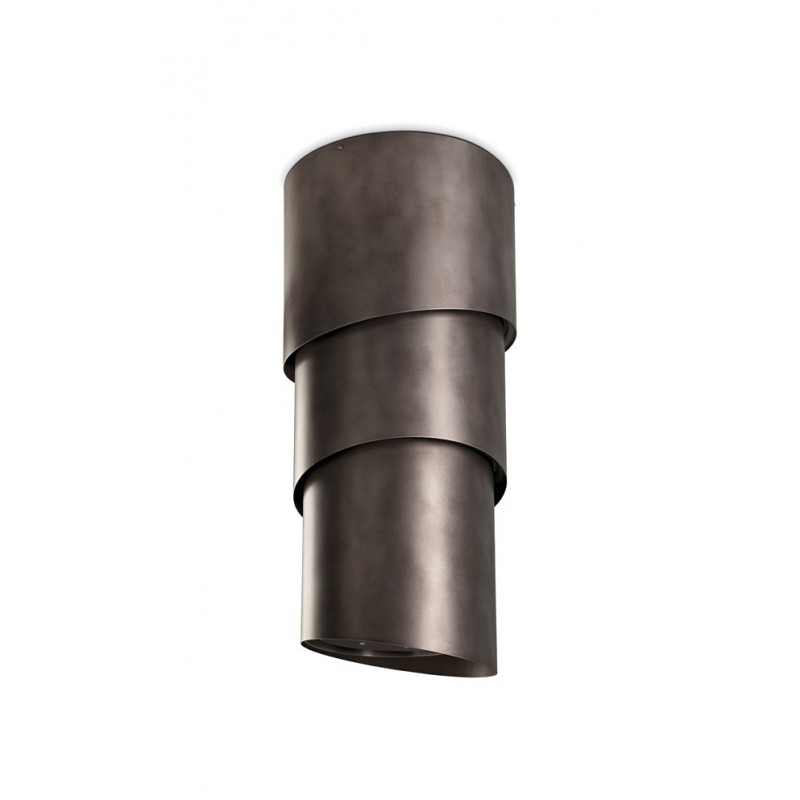  Faber Hotte îlot suspendue PAREO PLUS TIBETAN SILVER KL 345.0492.594 Ø50 cm finition argent tibétain