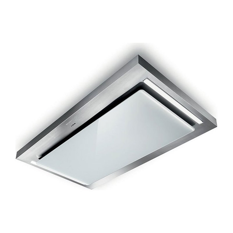  Faber Campana de techo SKYPAD 2.0 X / WH F120 110.0479.462 acabado en acero inoxidable y cristal blanco de 120 cm