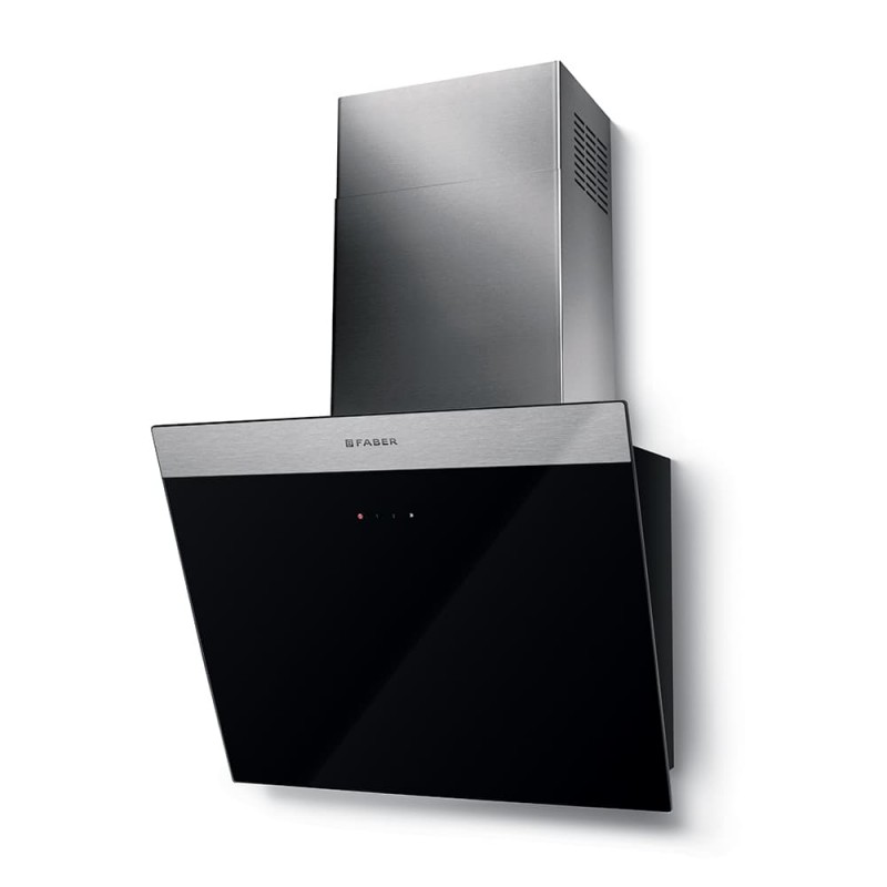  Faber Campana de pared DAISY + BK A55 330.0612.373 55 cm acabado cristal negro