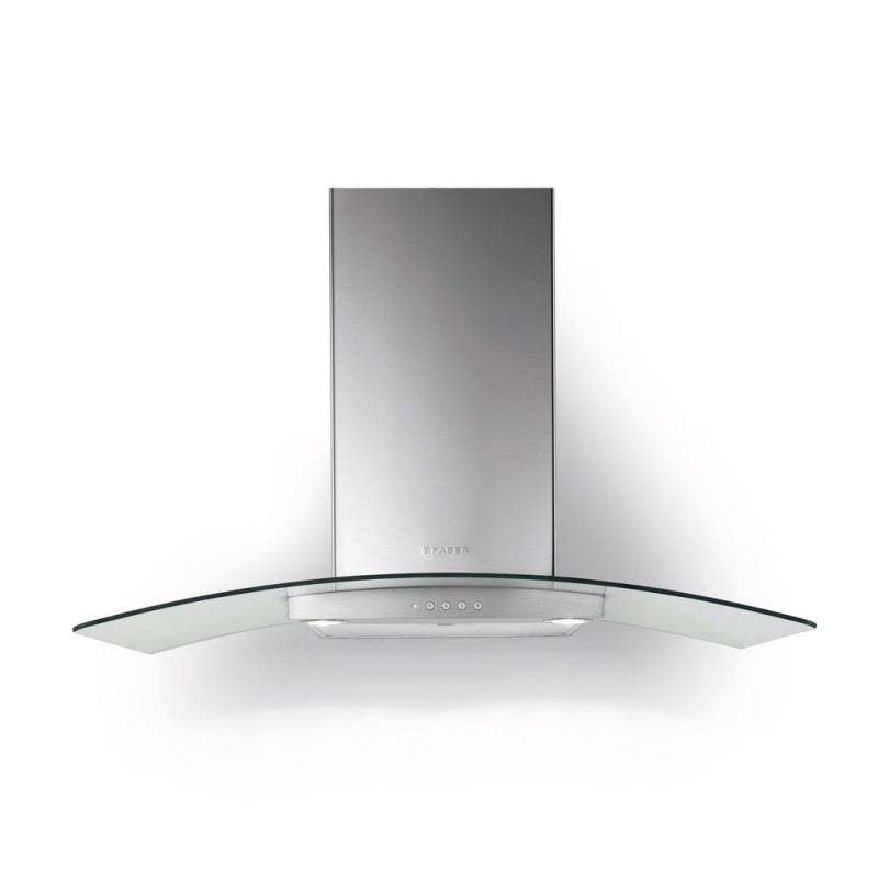  Faber Hotte murale RAY SRM LED X / V NS A90 325.0617.051 finition acier inoxydable et verre 90 cm