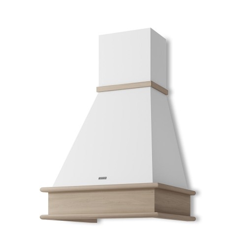 Faber Wall hood RANCH A2 60 SRM NG 321.0579.876 white RAL 9010 finish and 60 cm alder wood beam