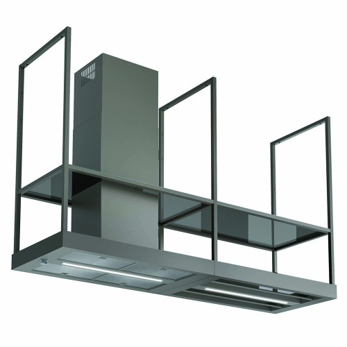 Faber Island hood T-SHELF EV8 TITANIUM MATT A180 325.0617.018 matt titanium finish 180 cm