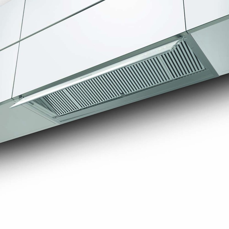  PRONTA CONSEGNA - Faber Cappa da incasso IN-NOVA ZERO DRIP A90 305.0626.489 finitura acciaio inox e vetro bianco da 90 cm