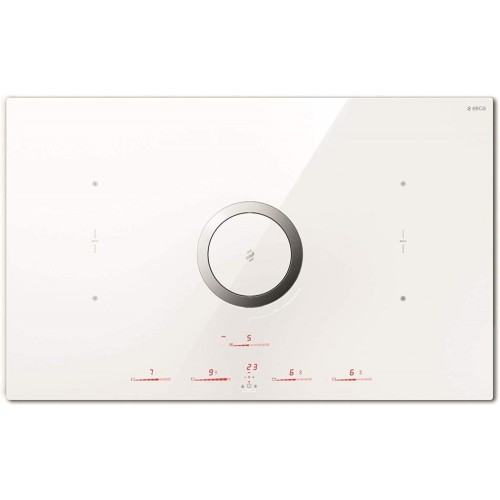 Table de cuisson à induction Elica avec hotte aspirante intégrée NIKOLATESLA SWITCH WH / A / 83 PRF0146216A 83 cm finition
