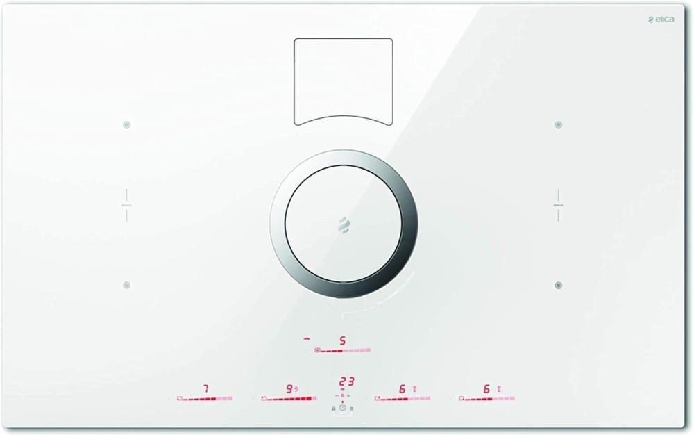 Elica Piano cottura a induzione con cappa filtrante integrata NIKOLATESLA SWITCH WH/F/83 PRF0146213A finitura bianco da 83 cm