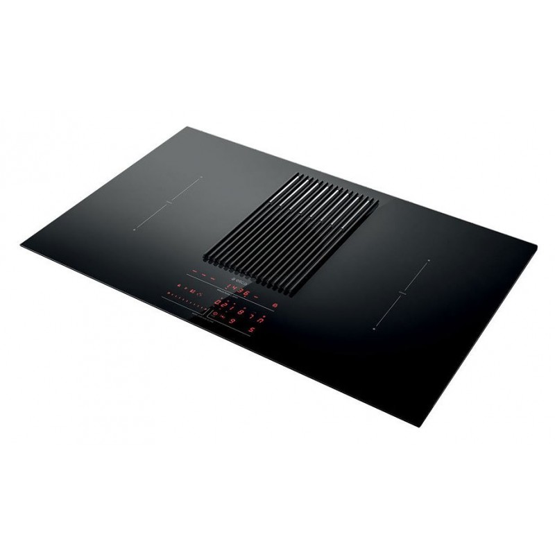  PRONTA CONSEGNA - Elica Piano cottura a induzione con cappa filtrante integrata NIKOLATESLA LIBRA BL/F/83 PRF0147745A finitura nero da 83 cm