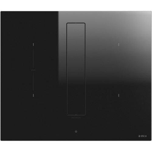 Plaque de cuisson à induction Elica NIKOLATESLA FIT BL/A/60 PRF0167053 60 cm en verre noir avec hotte.