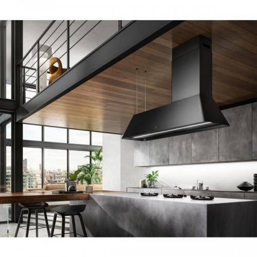 Elica IKONA MAXXI PURE BL MAT/F/120 PRF0171195 island hood, black finish, soft touch effect, 120 cm