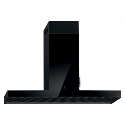 Campana extractora de pared Elica HAIKU BL/A/120 PRF0146266 con acabado en cristal negro, 120 cm