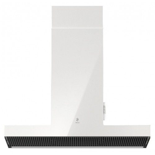 Campana extractora de pared Elica HAIKU WH/A/90 PRF0146269 en acabado Krion blanco, 90 cm