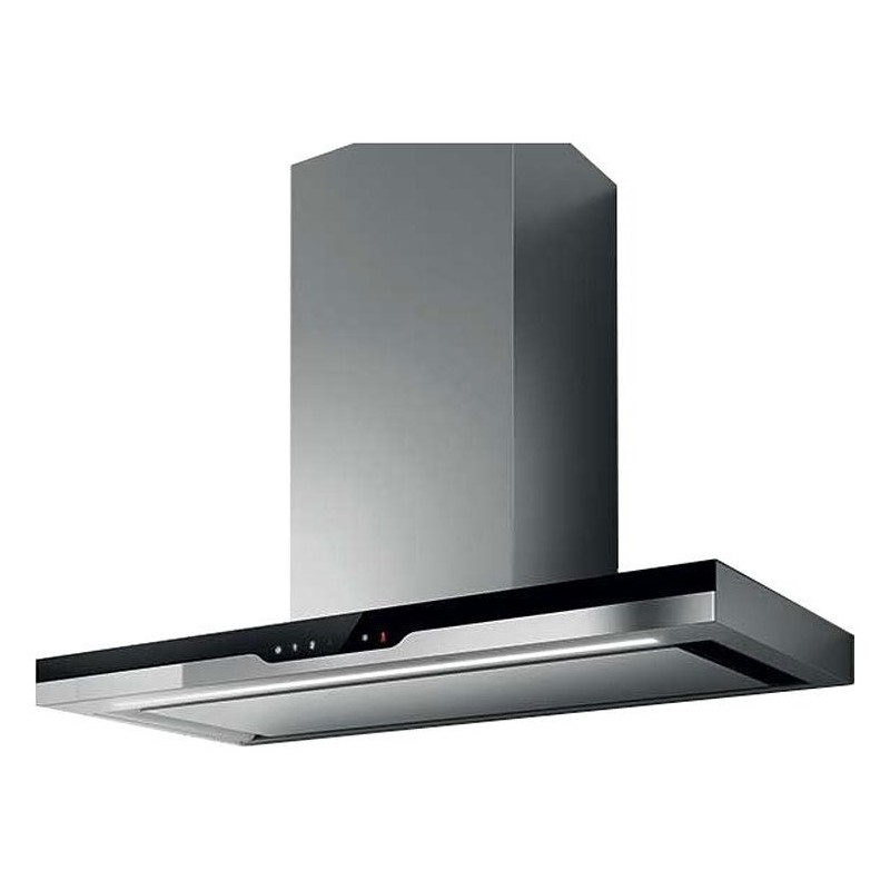  Elica Wall hood METEORITE IX / A / 90 PRF0147272 stainless steel finish and 90 cm black glass