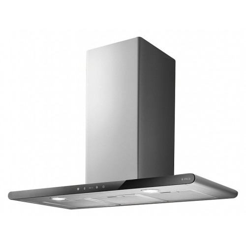 Campana extractora de pared Elica GALAXY BLIX/A/80 PRF0008948B, 80 cm, acabado en acero inoxidable y cristal negro