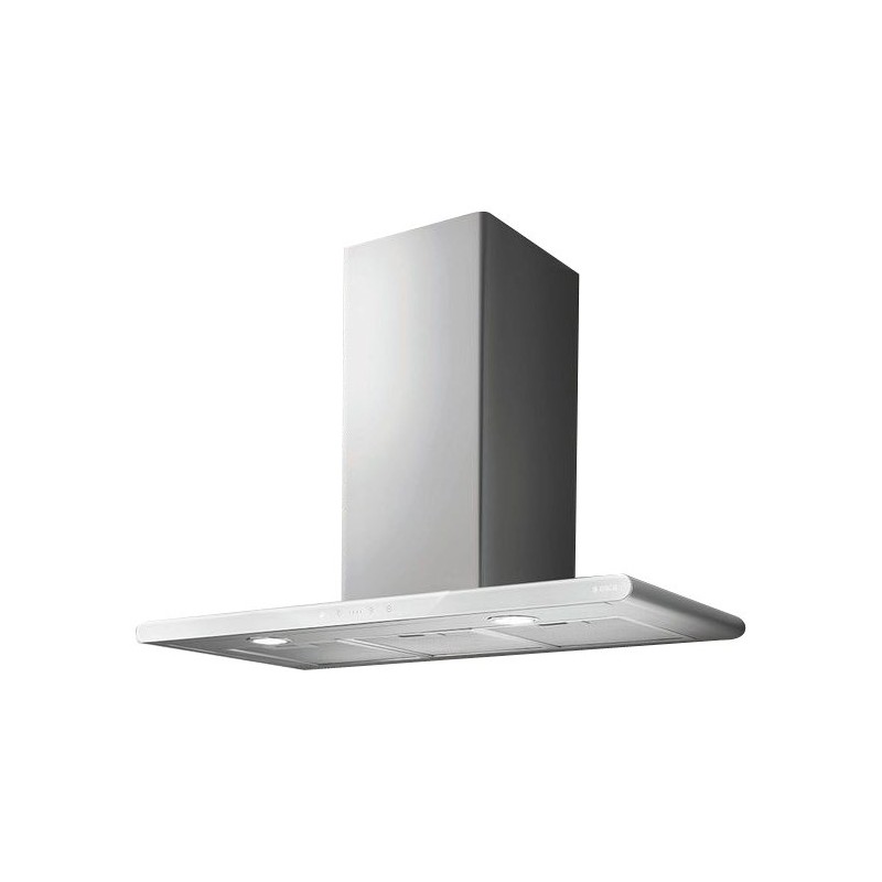 Campana extractora de pared Elica GALAXY WHIX/A/80 PRF0009822B, 80 cm, acabado en acero inoxidable y cristal blanco