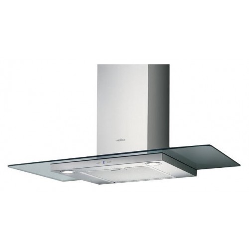 Hotte murale Elica TRIBE A IX/A/90 PRF0150291 en acier inoxydable et verre, 90 cm