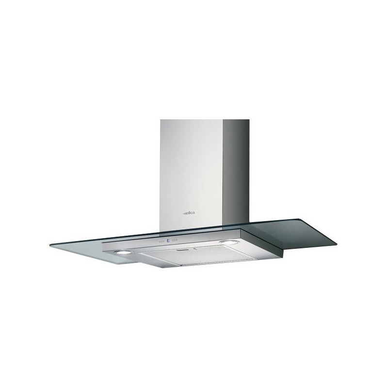  Hotte murale Elica TRIBE A IX/A/90 PRF0150291 en acier inoxydable et verre, 90 cm
