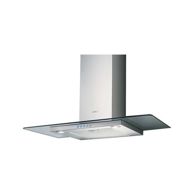  Hotte murale Elica FLAT GLASS IX/A/90 68516390A, 90 cm, finition inox et verre
