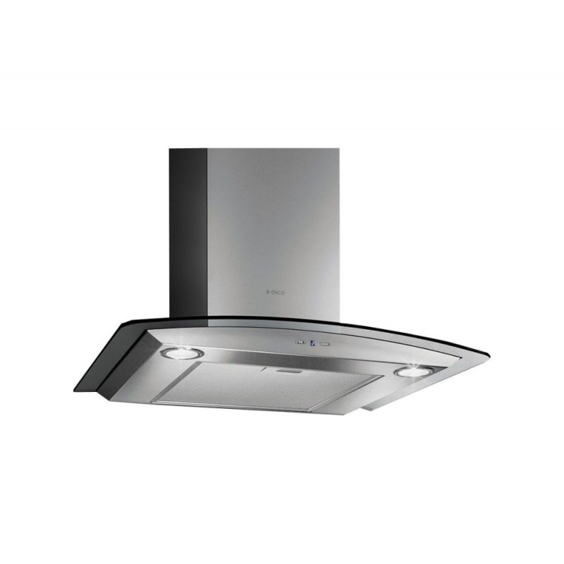  Hotte murale Elica REEF A IX/A/60 PRF0150289 en acier inoxydable et verre, 60 cm
