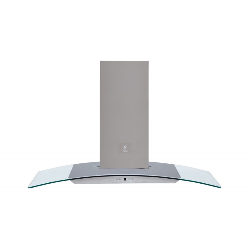  Hotte murale Elica REEF A IX/A/90 PRF0150288 en acier inoxydable et verre, 90 cm