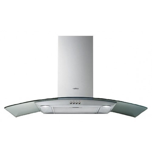Hotte murale Elica CIRCUS IX/A/90 68116392A en acier inoxydable et verre, 90 cm