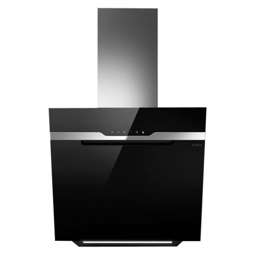 Hotte murale Elica MAJESTIC NO DRIP BL/A/60 PRF0147731, 60 cm, finition verre noir et acier inoxydable
