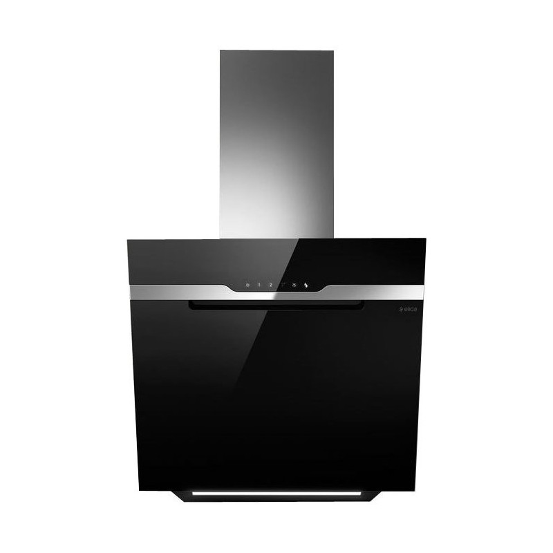 Elica Cappa a parete MAJESTIC NO DRIP BL/A/60 PRF0147731 finitura vetro nero e acciaio inox da 60 cm
