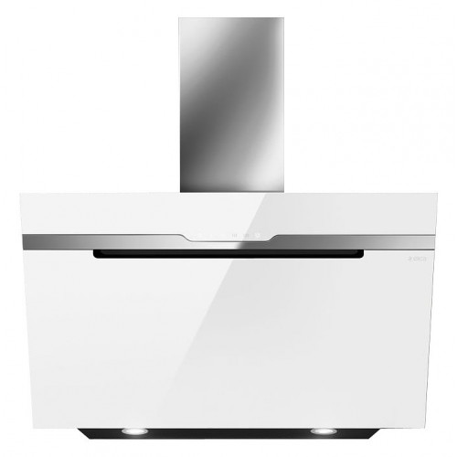 Elica Wall hood MAJESTIC WH / A / 90 PRF0124236A 90 cm white glass and stainless steel finish