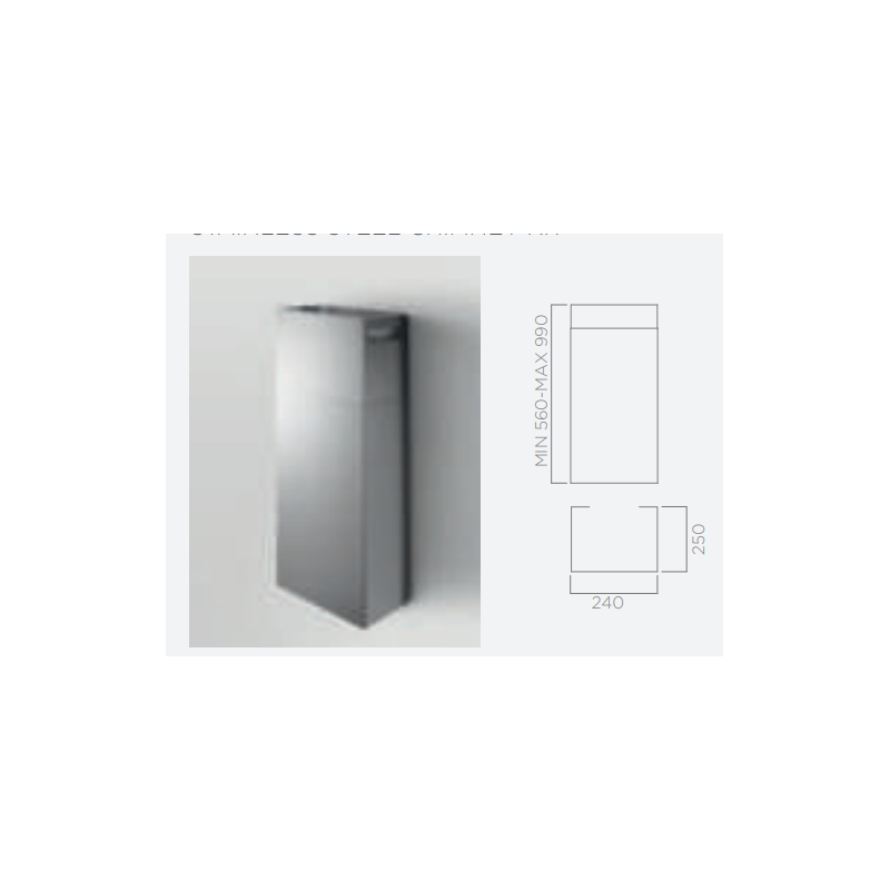  Elica: Chimenea KIT0177845 acabado acero inoxidable