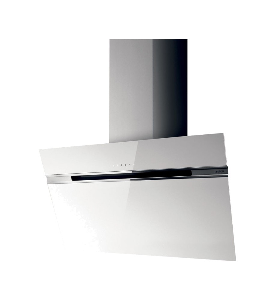 Elica Cappa a parete STRIPE WH/A/80 PRF0164805 finitura vetro bianco da 80 cm