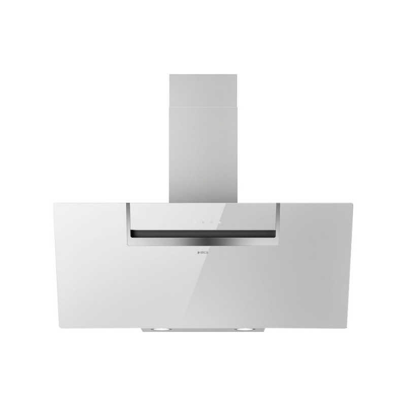 Hotte murale Elica SHEEN-S WH/A/90 PRF0166931, 90 cm, finition verre blanc
