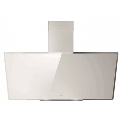 Hotte murale Elica SHIRE WH/A/90 PRF0119828A, 90 cm, finition verre blanc