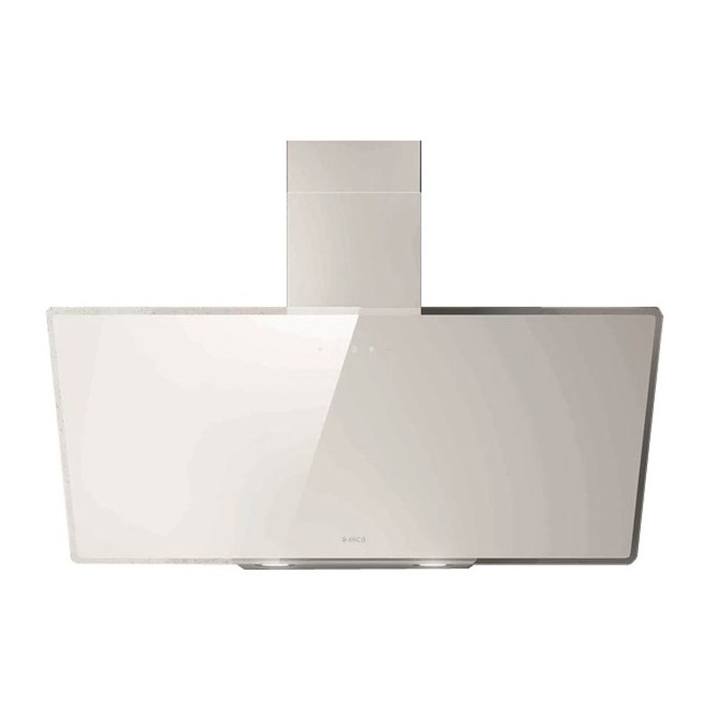  Hotte murale Elica SHIRE WH/A/90 PRF0119828A, 90 cm, finition verre blanc