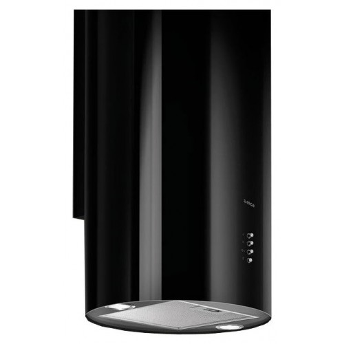 Elica Cappa a parete TUBE PRO BL MAT/A/43 PRF0090719B finitura nero effetto soft touch da Ø43 cm