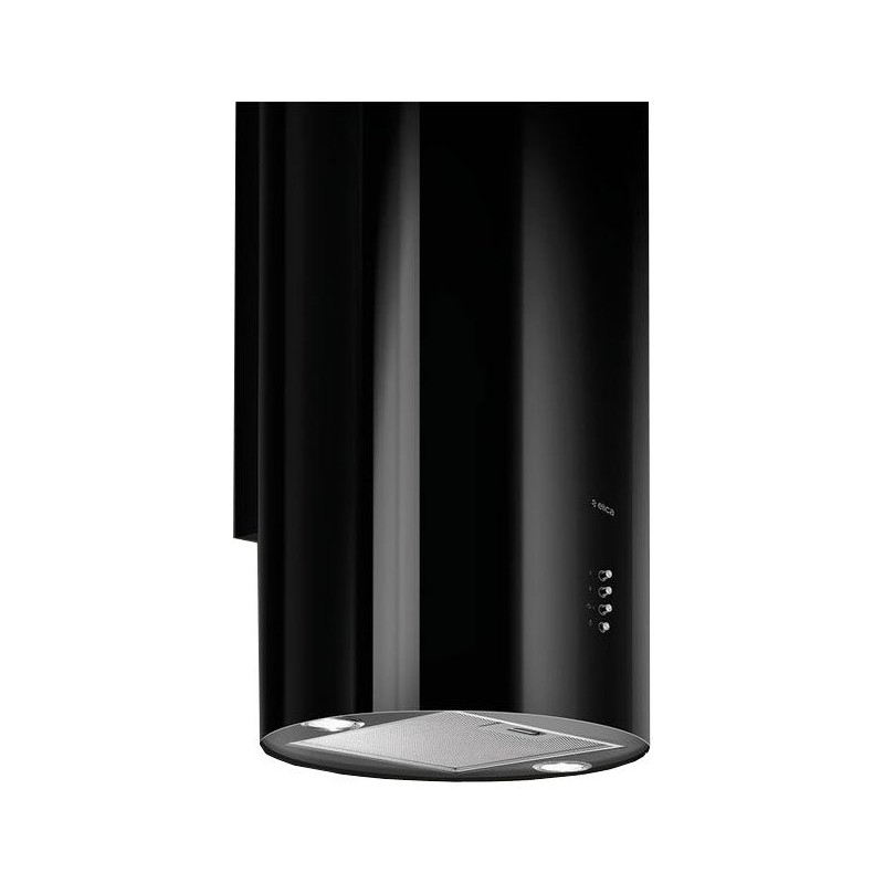  Hotte murale Elica TUBE PRO BL MAT/A/43 PRF0090719B avec finition noire effet doux au toucher, Ø43 cm