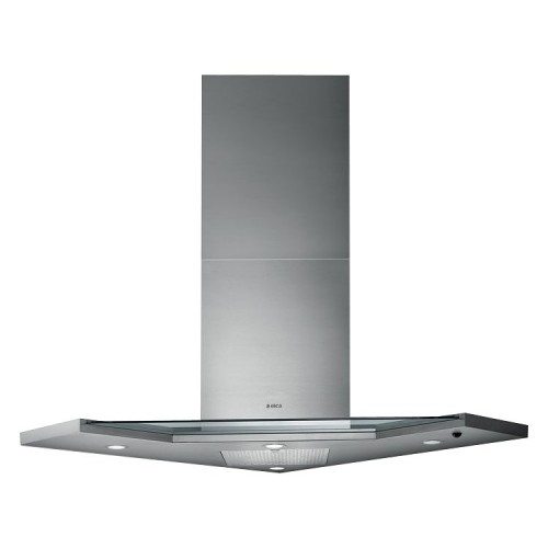 Elica Wall-mounted corner hood SYNTHESIS IX / A / 100 64214507A stainless steel and glass finish 100 cm