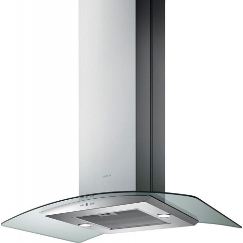 Campana de isla Elica REEF A ISLAND IX/A/90X60 PRF0150290, 90 cm, acabado en acero inoxidable y cristal