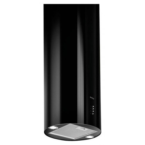 Hotte îlot Elica TUBE PRO ISLAND BL MAT/A/43 PRF0090717B avec finition noire effet doux au toucher, Ø43 cm