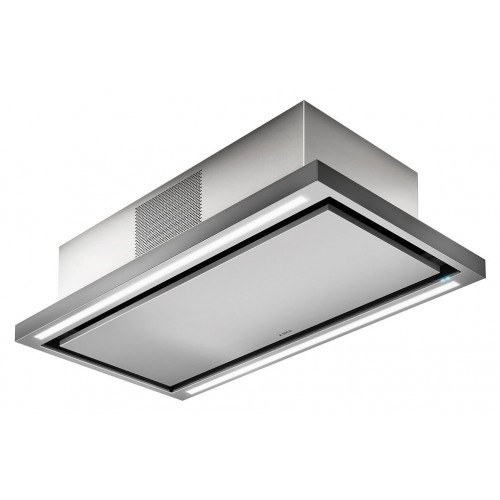 Hotte de plafond Elica CLOUD SEVEN IX/F/90 PRF0141953 de 90 cm, finition inox et blanc