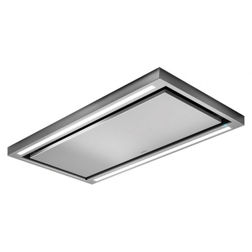 Hotte aspirante de plafond Elica CLOUD SEVEN IX/A/90 PRF0142094A de 90 cm, finition inox et blanc