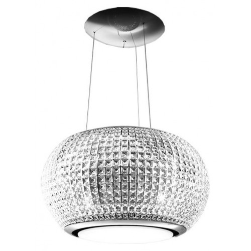 Campana suspendida Elica INTERSTELLAR IX/F/65 PRF0151808 en acero inoxidable pulido y acabado cristal, Ø67 cm