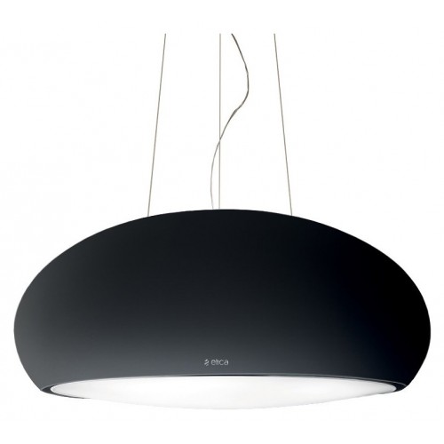 Campana suspendida Elica SEASHELL BL/F/81 PRF0098393 en acabado negro mate, Ø80 cm