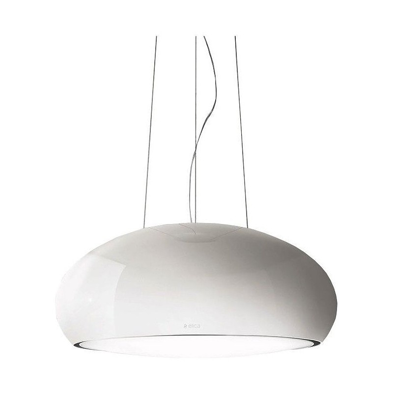  Hotte suspendue Elica SEASHELL WH/F/80 PRF0024262A, finition blanc perle, Ø80 cm