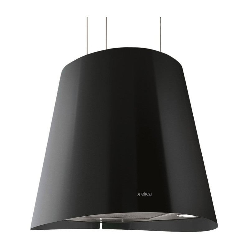  Campana suspendida Elica JUNO BL/F/50 PRF0071970D, acabado negro, Ø50 cm