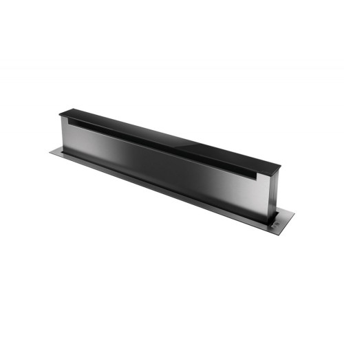 Hotte de filtration à aspiration descendante Elica PANDORA IX/F/90 PRF0120980 de 90 cm, finition inox et verre noir - Avec m