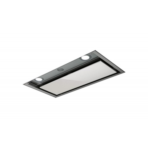 Hotte encastrable Elica BOX IN PLUS IXGL/A/60 PRF0097795A, finition inox et verre blanc, 60 cm
