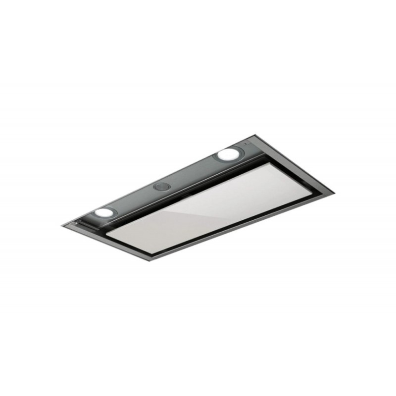  Hotte encastrable Elica BOX IN PLUS IXGL/A/60 PRF0097795A, finition inox et verre blanc, 60 cm