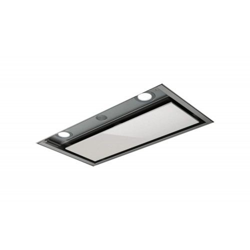 Hotte encastrable Elica BOX IN PLUS IXGL/A/120 PRF0097797A, finition inox et verre blanc, 120 cm