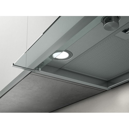 Elica BOXIN LX/BL MAT/A/120 PRF0172168, hotte intégrée avec revêtement noir effet doux au toucher, 120 cm