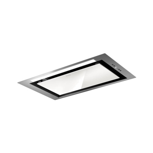 Elica Built-in hood HIDDEN 2.0 IXGL / A / 60 PRF0097676A stainless steel finish and 60 cm white glass